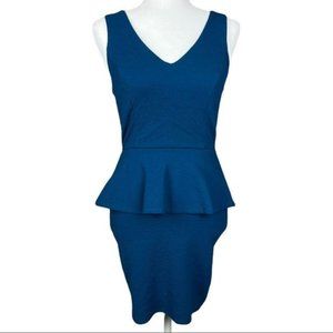 Charlotte Russe Peplum Blue Dress
